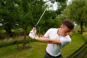 golf swing guide lead arm gestrekt
